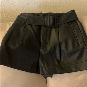 Brand new Zara leather shorts